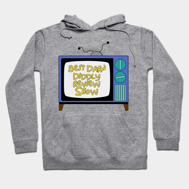 Best Darn Diddly Retro T.V. Logo Hoodie by BestDarnDiddly